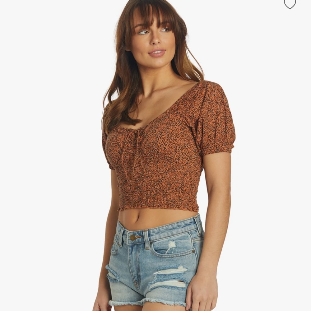 Billabong Women's cropped top — Sweet Sunset Knit Top. NWT